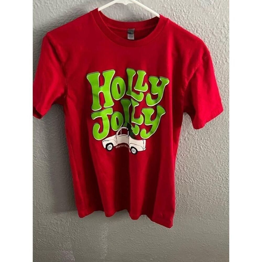 Women's Christmas T-shirt red size small
